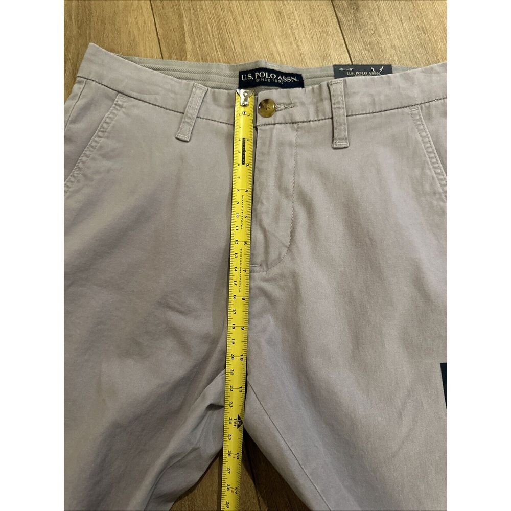 U.S. Polo Assn. Men's Mason Shorts Casual Flat Front‎ Grey Stretch Size 30 - Picture 9 of 10